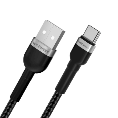 Wozinsky WNBAC1 USB-A / USB-C 2.4A Kabelis 1 m - Juodas 3