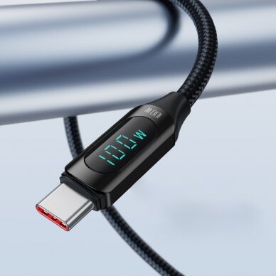 Wozinsky WUCCC2 USB C - USB C Cable with PD Display 100W 2m - Juodas 6