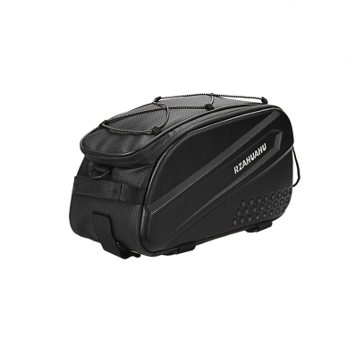 WYA36Y7S Bike Pannier Bag with Long Strap and Expandable Side Pockets - Juodas 1