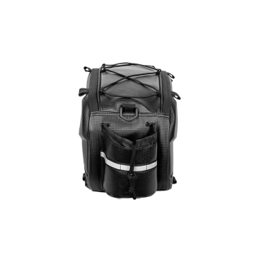 WYA36Y7S Bike Pannier Bag with Long Strap and Expandable Side Pockets - Juodas 23