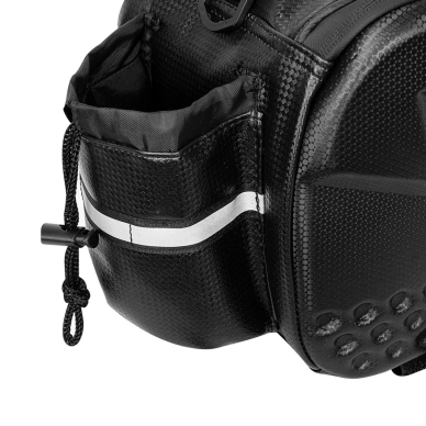 WYA36Y7S Bike Pannier Bag with Long Strap and Expandable Side Pockets - Juodas 30