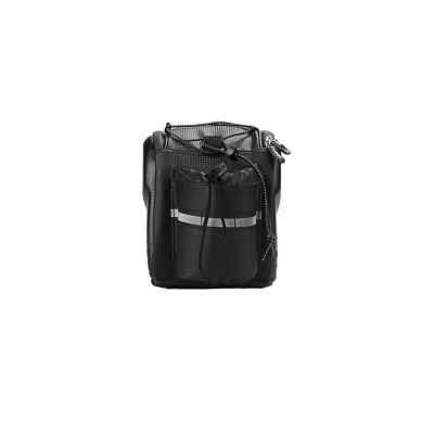 WYA36Y7S Bike Pannier Bag with Long Strap and Expandable Side Pockets - Juodas 4