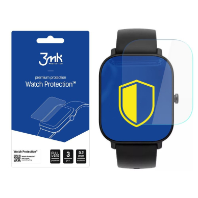 Akcija! Ekrano apsauga 3mk Watch Protection Xiaomi Amazfit GTS 3 vnt. pakuotėje