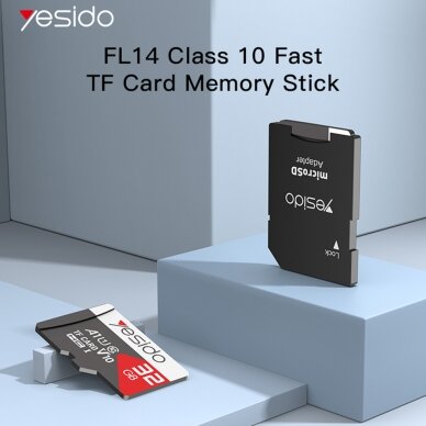 [Užsakomoji prekė] Yesido - Memory Card (FL14) - USB 2.0, High Speed File Data Transmission, 128GB - Juoda 4