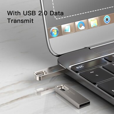 [Užsakomoji prekė] Yesido - Memory Stick (FL13) - USB 2.0, 128GB, Waterproof, Zinc Alloy Shell - Auksinis 4