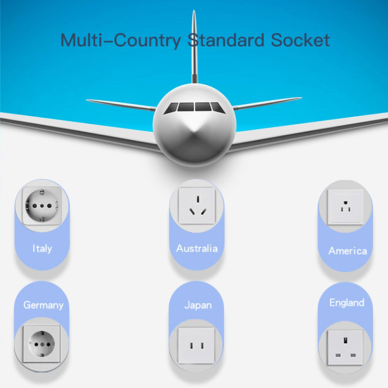 [Užsakomoji prekė] Yesido - Wall Charger (MC09) - for Travel, EU, UK, US, AUS, 3.4A - juodas 5