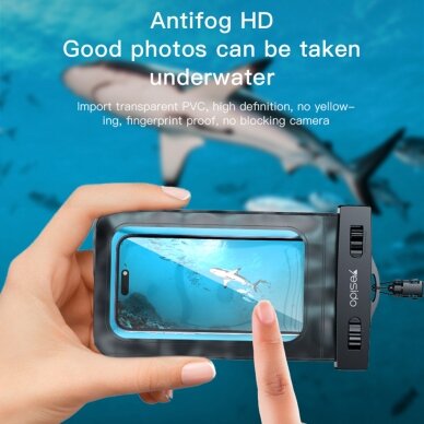 [Užsakomoji prekė] Yesido - Waterproof Case (WB10) - IPX8, for Phone max 6.7" - Juodas 6