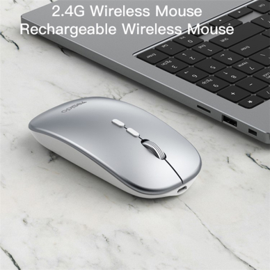 [Užsakomoji prekė] Pelė Yesido - Wireless Mouse (KB15) - 800/1200/1600DPI, 2.4G Connection - Sidabrinė 6