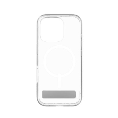 ZAGG Crystal Palace Snap Kickstand MagSafe Dėklas Stand for iPhone 16 Pro - Clear